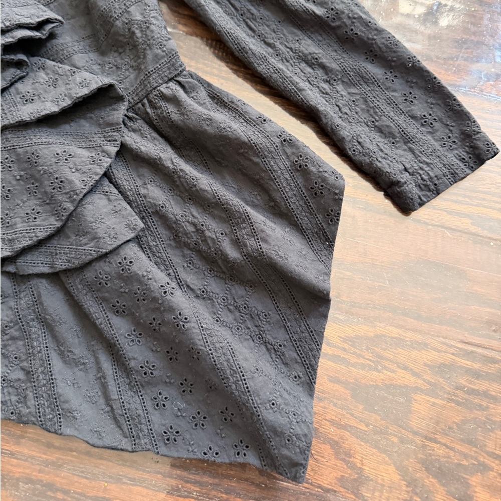 Lea & Viola Asymmetrical One Shoulder Ruffle Blouse - Picture 3 of 6